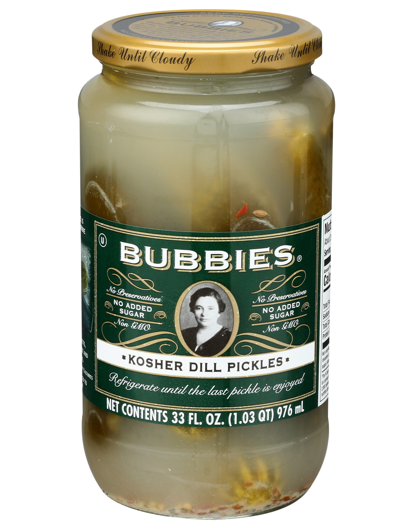 Bubbies Kosher Dill Pickles 33 oz