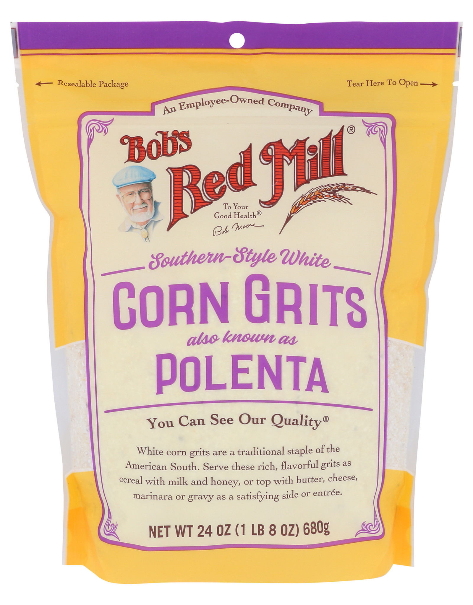 BOBS Creamy White Corn Grits Hot Cereal