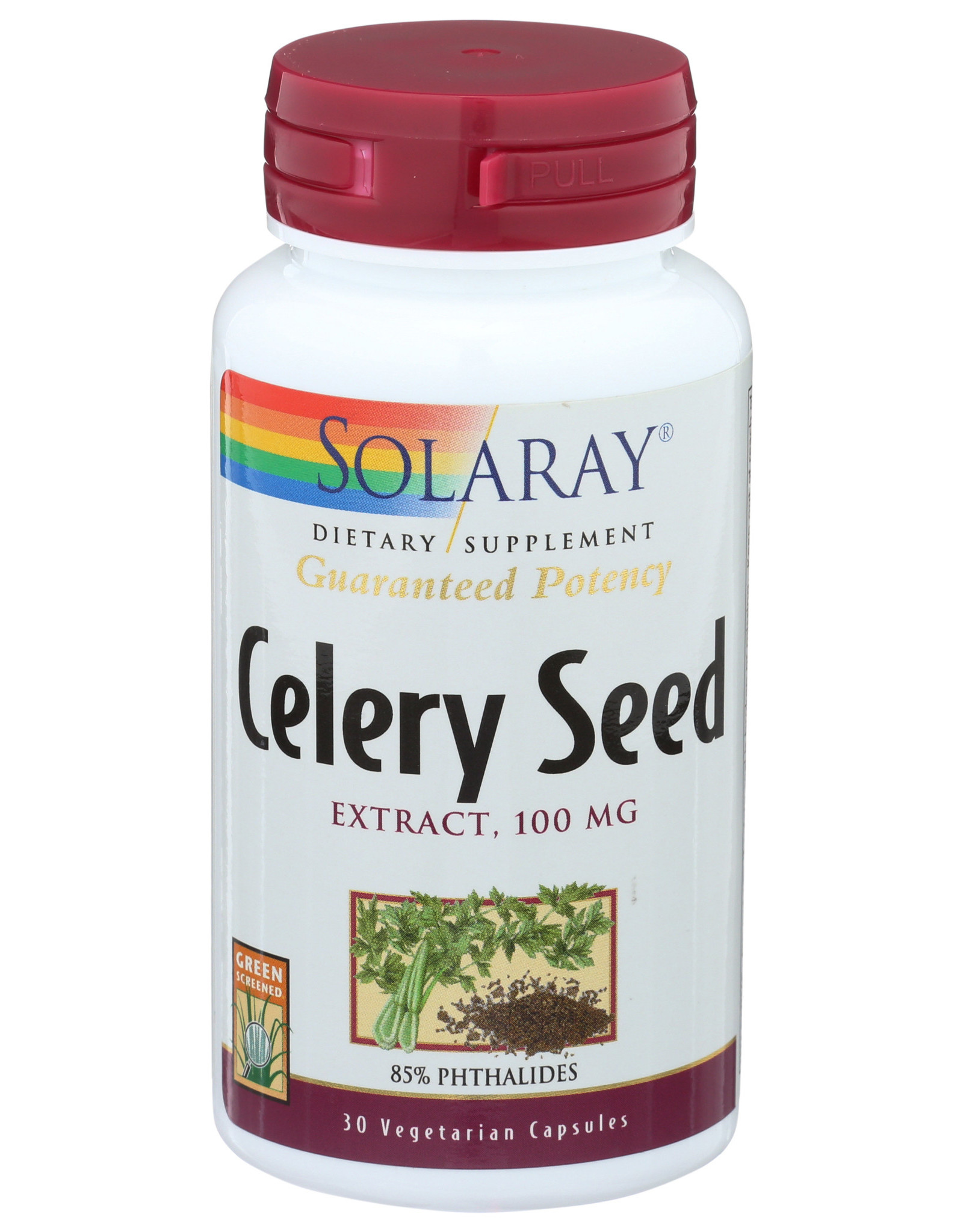 X Solaray Celery Seed Extract 100mg 30 Veg Capsules