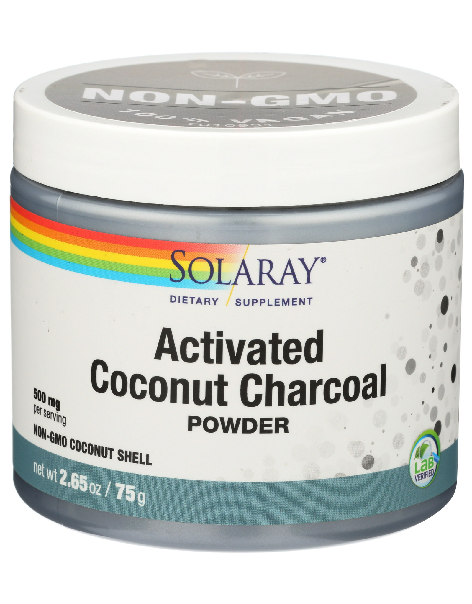 X Solaray Activated Coconut Charcoal Powder 5.3 oz
