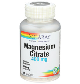 Solaray Magnesium Citrate 400mg 90 Veg Capsules