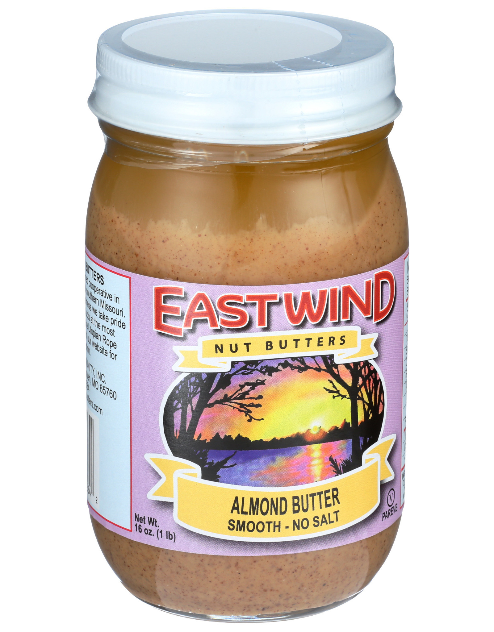Eastwind Smooth Almond Butter W No Salt 16 oz
