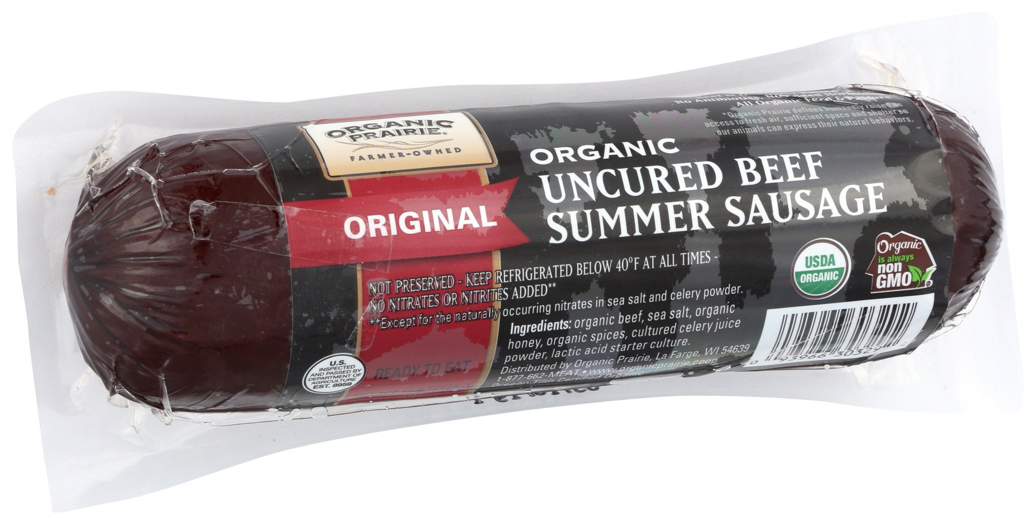 SUMMER SAUSAGE OG2 BEEF 12 OZ - Dutchmen Organics