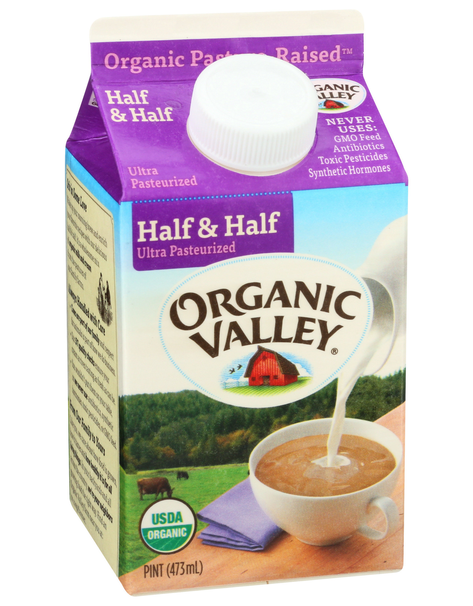 Organic Valley OG Half & Half Pint