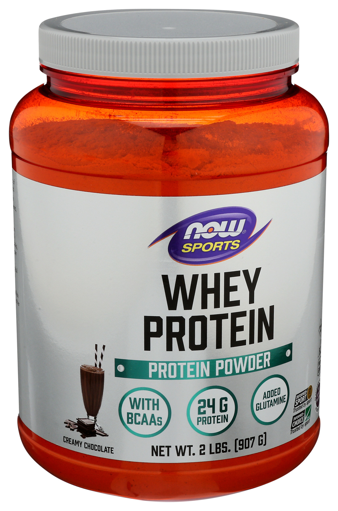 NOW FOODS Now Sports Whey Protein Chocolate Protein Powder 2lbs