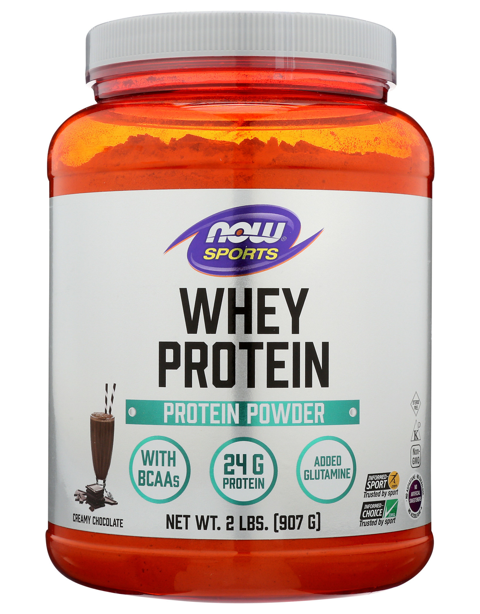 NOW FOODS Now Sports Whey Protein Chocolate Protein Powder 2lbs