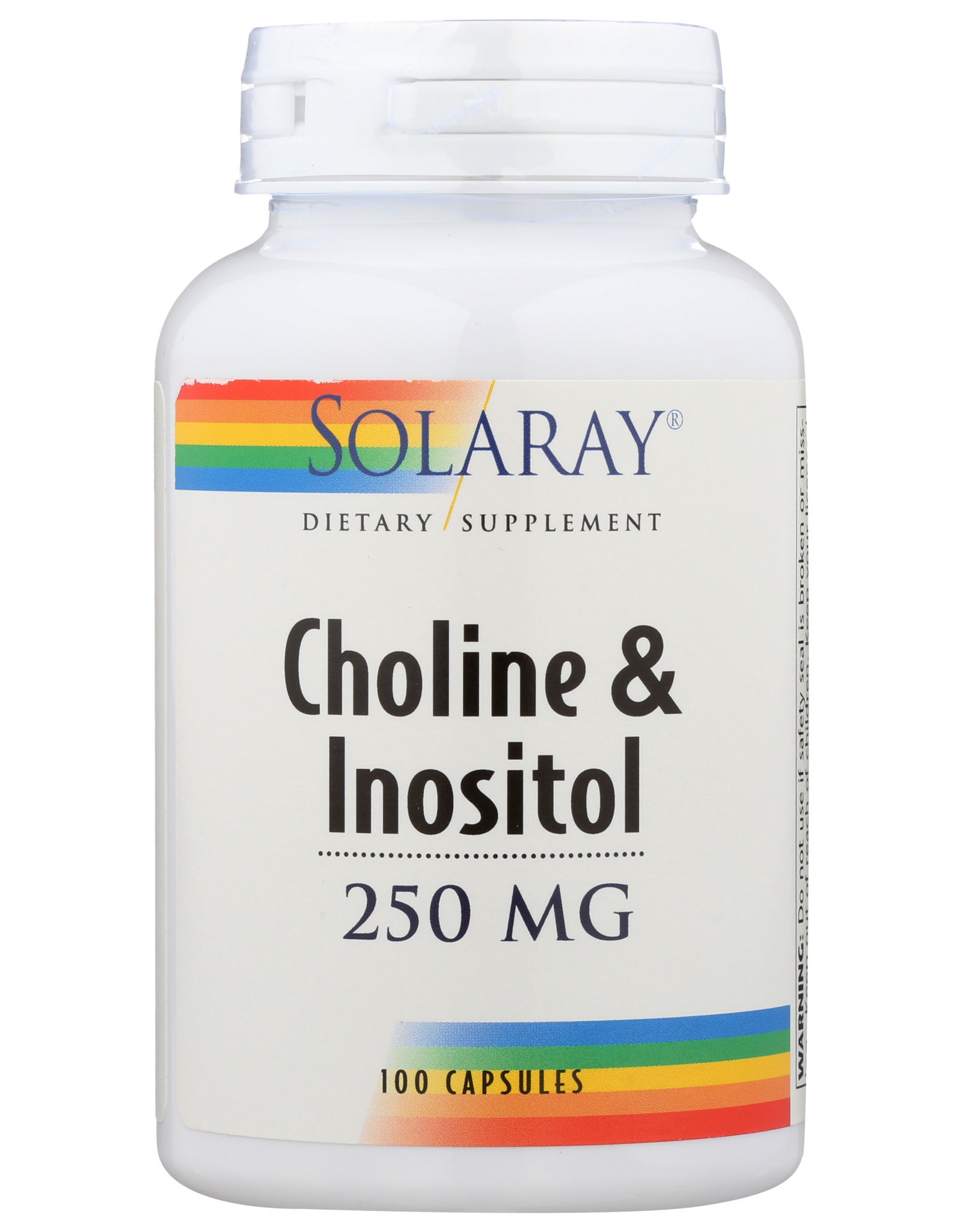 X Solaray Choline & Inositol 250mg 180 Capsules
