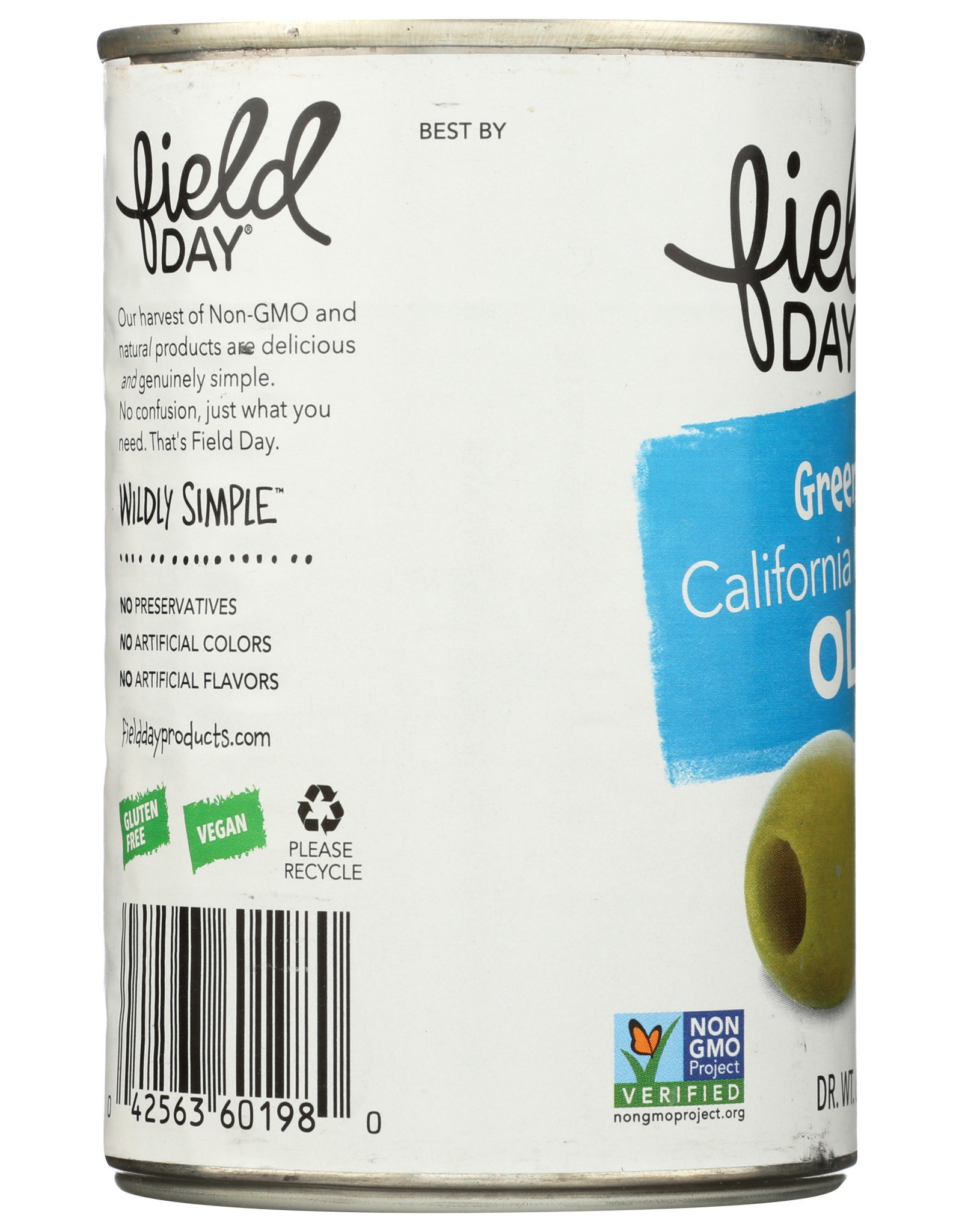 Field Day Green Pitted Medium Ripe Olives 6 oz