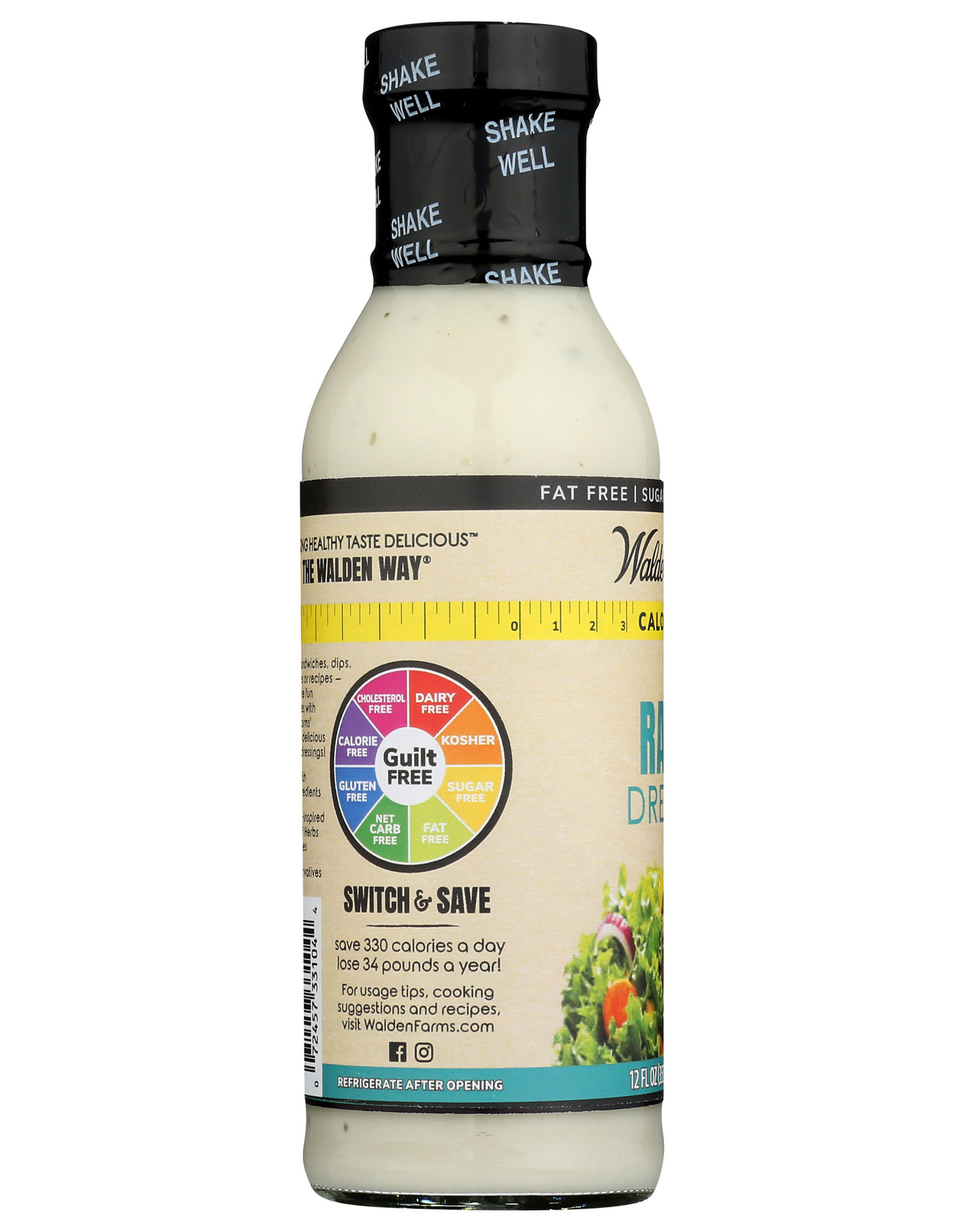 Walden Farms Salad Dressing Ranch 12 OZ