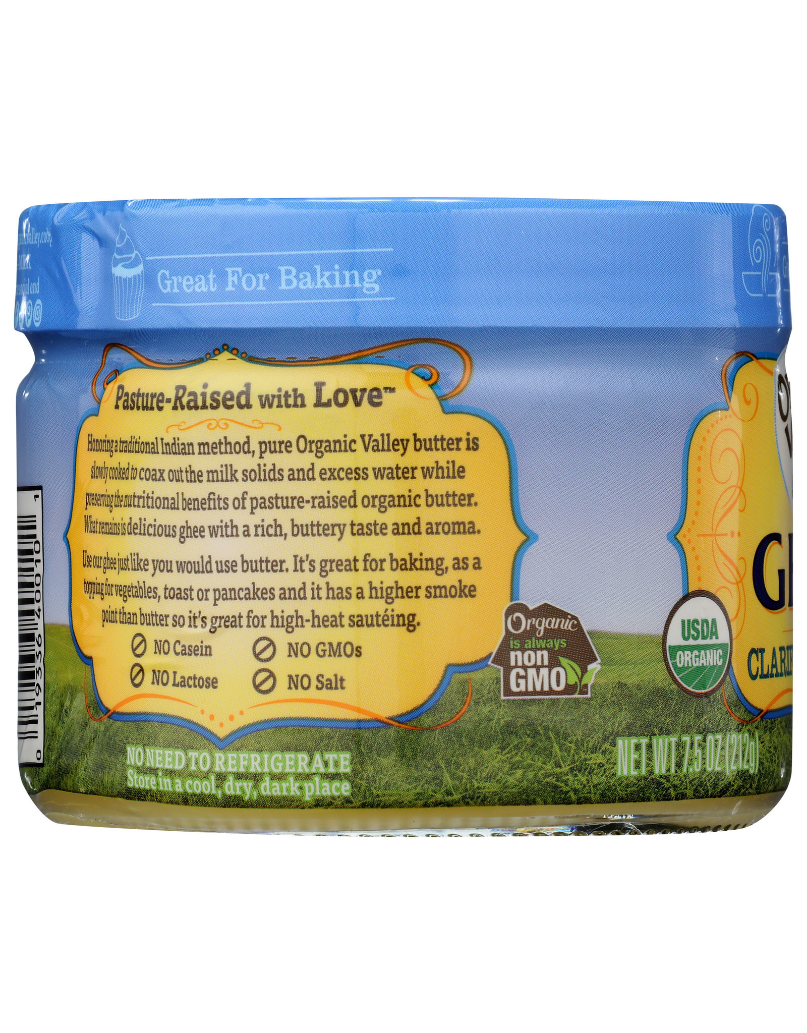 Organic Valley Ghee Butter 7.5 oz