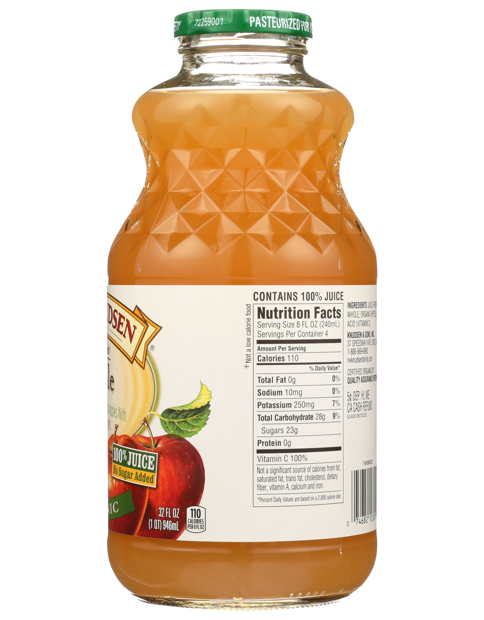 Organic Apple Juice 32 OZ
