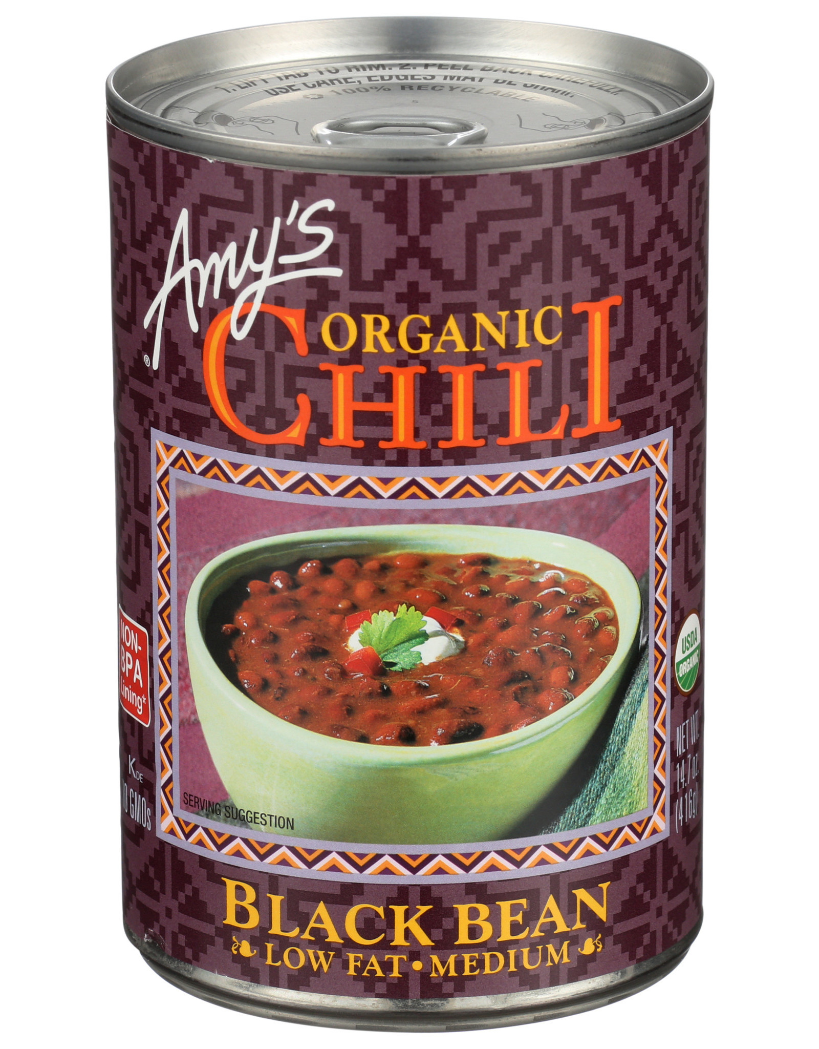 Amys OG Black Bean Chili 14.7 oz