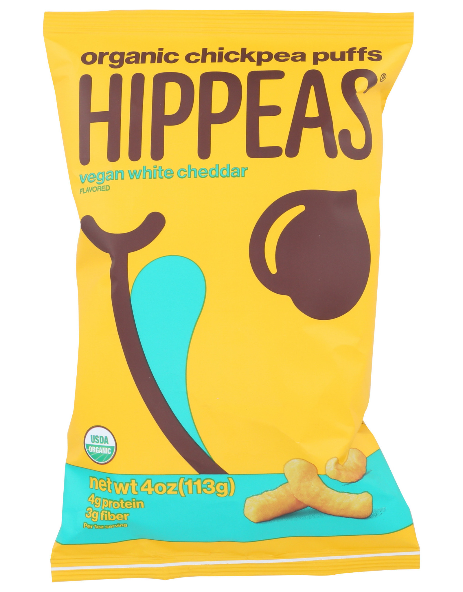 HIPPEAS CHICKPEA PUFF WH CHEDDAR 4 OZ