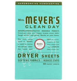 MRS MEYERS CLEAN DAY DRYER SHEET BASIL 80 PC