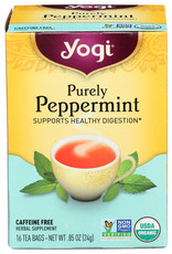 YOGI TEAS TEA PURELY PEPPERMINT ORG 16 BG