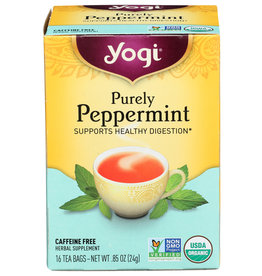 YOGI TEAS TEA PURELY PEPPERMINT ORG 16 BG