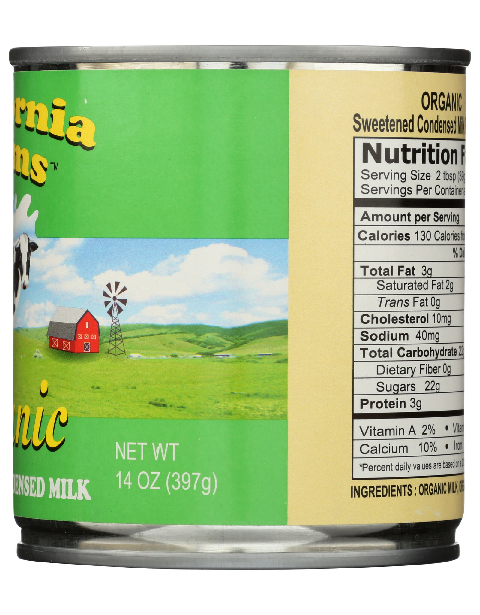 CALIFORNIA FARMS California Farms Organic Sweetened Condensed Milk 14oz