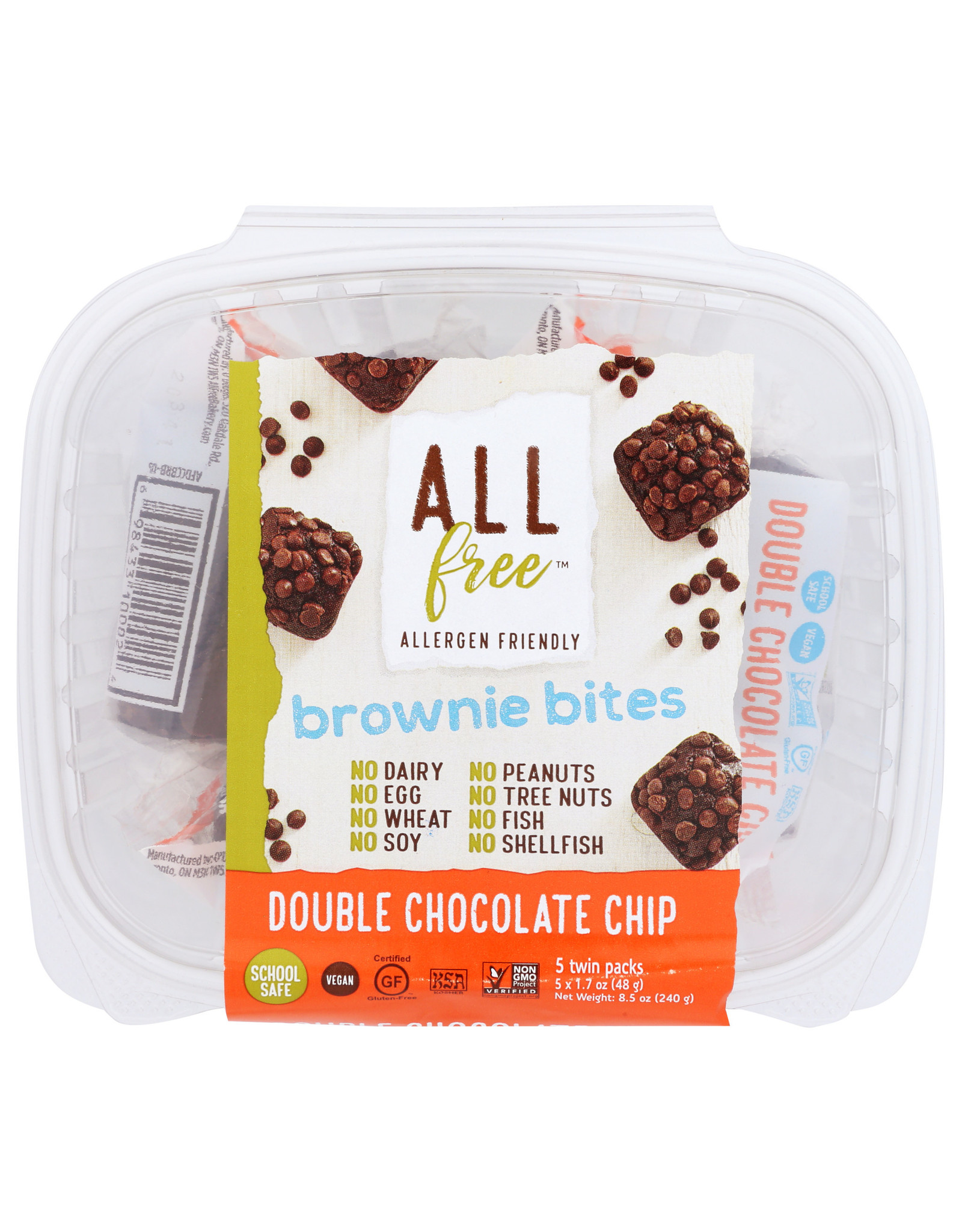 ALLFREE BITES DBLE CHOC CHP BRWNE 10.2 OZ