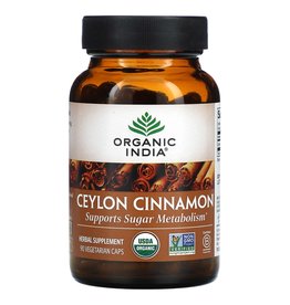 ORGANIC INDIA Organic India Ceylon Cinnamon 90ct
