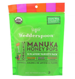 WEDDERSPOON Wedderspoon OG Manuka Honey Pops Variety 24 ct