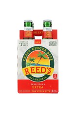 Reeds Soda Extra Ginger Beer 4pk Zero Sugar