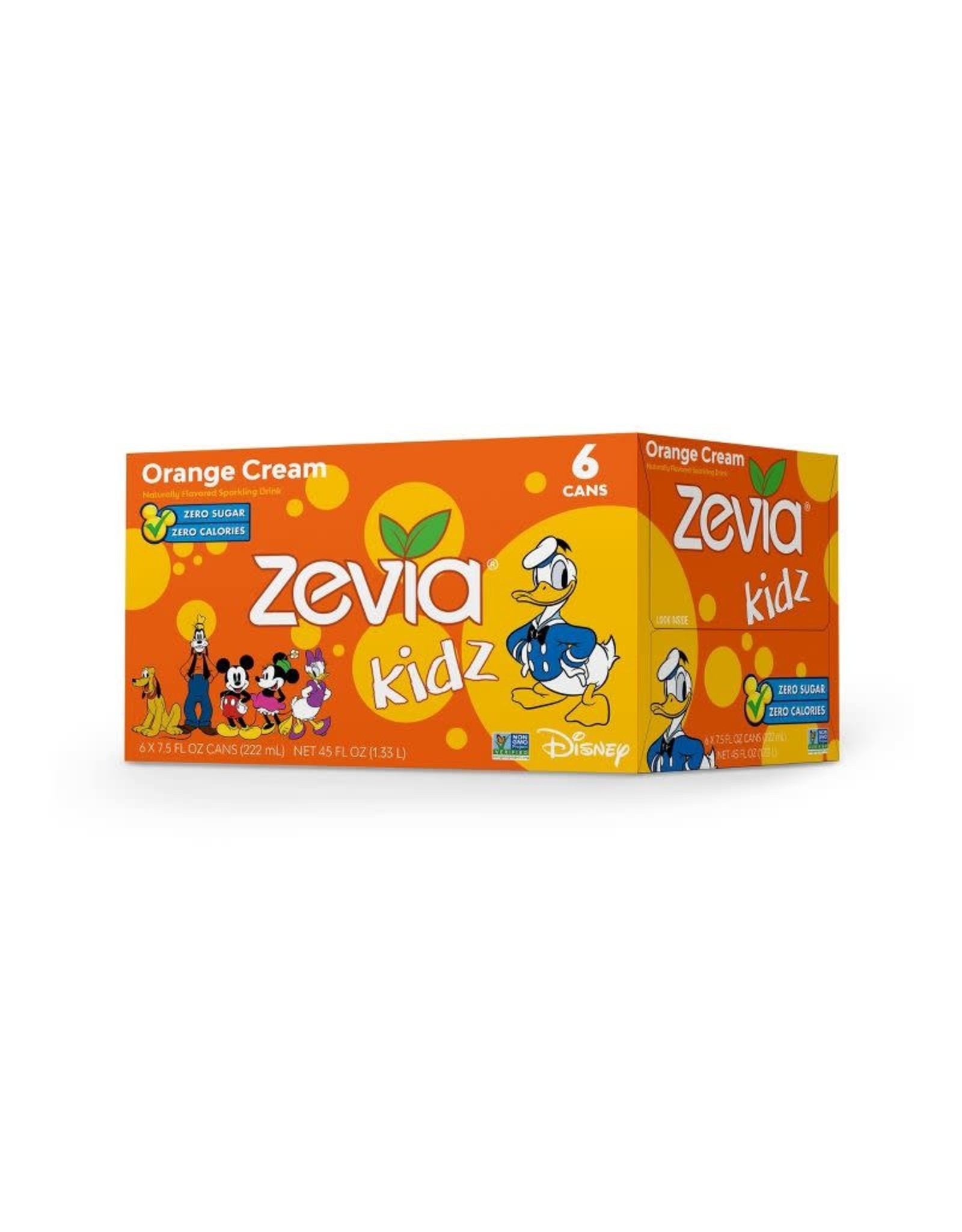 Zevia KIDZ Orange Cream  6 pk