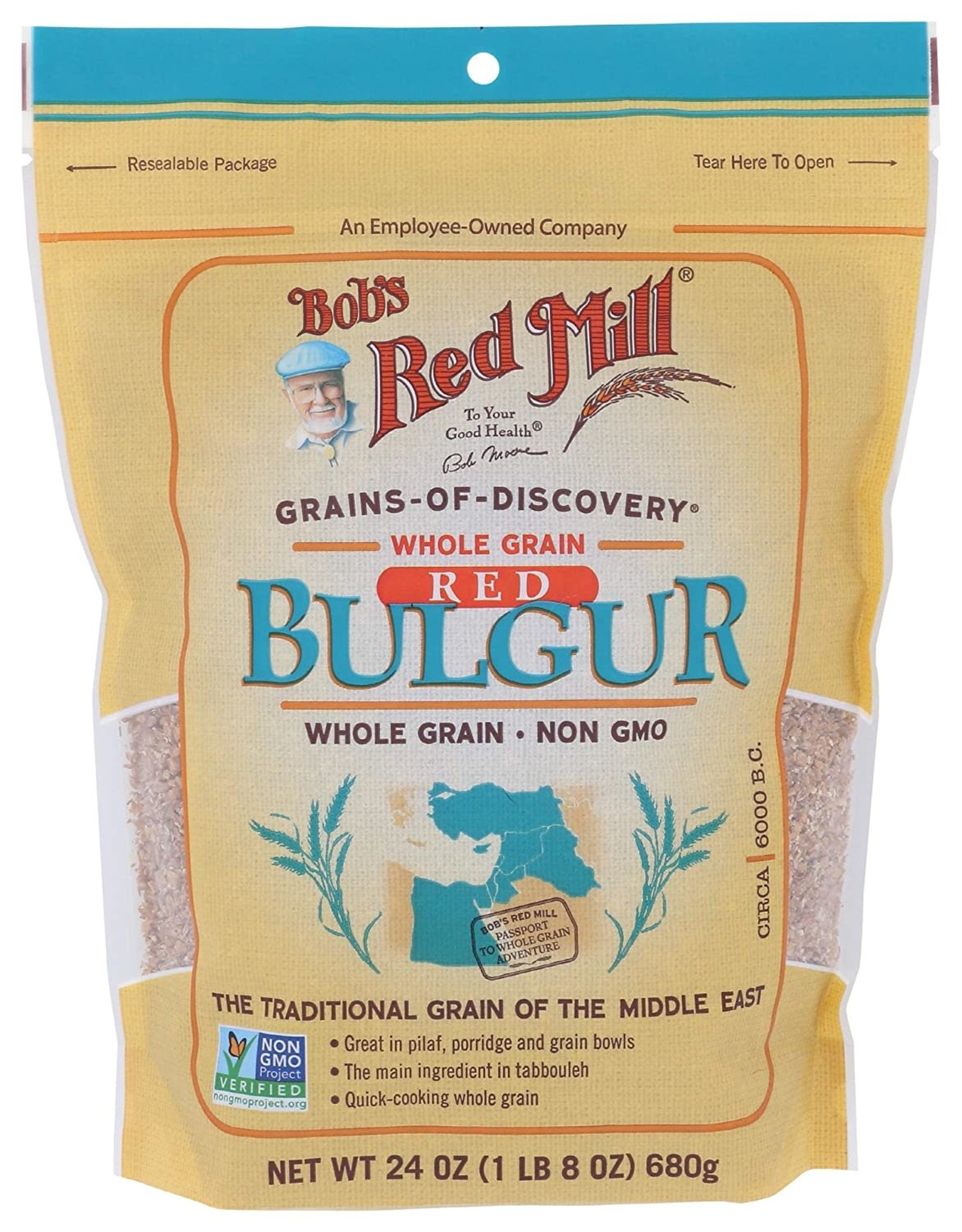 Bobs Red Mill Wheat Bulgar Red Hard, 24 OZ.