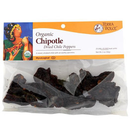 Terra Dolce OG Dried Chipotle Chile Peppers
