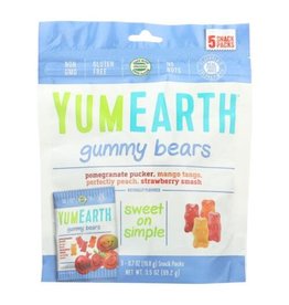 X Yum Earth Gummy Bear Snack Pack