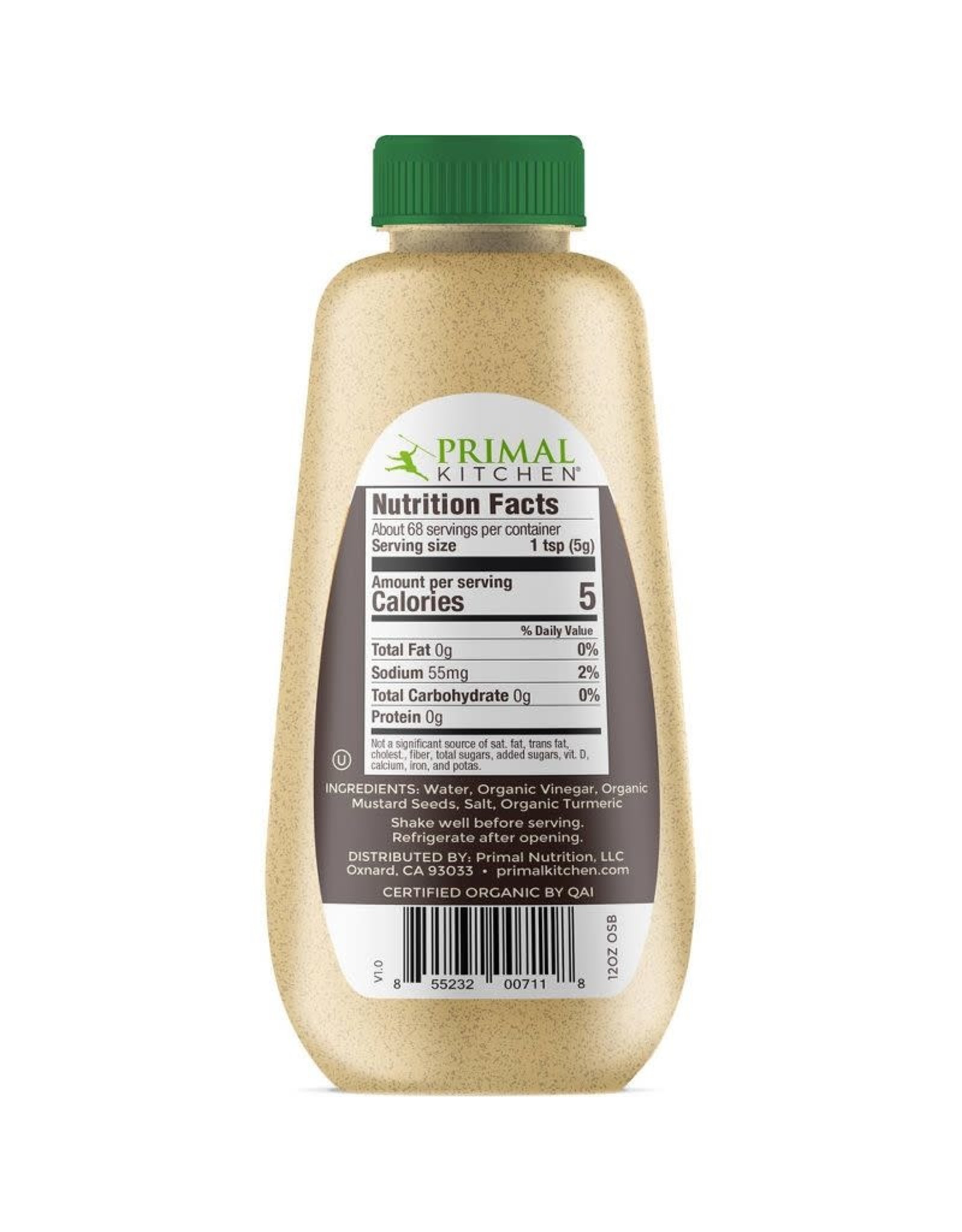 Primal Kitchen MUSTARD SPICY BROWN 12 OZ Dutchmen Organics