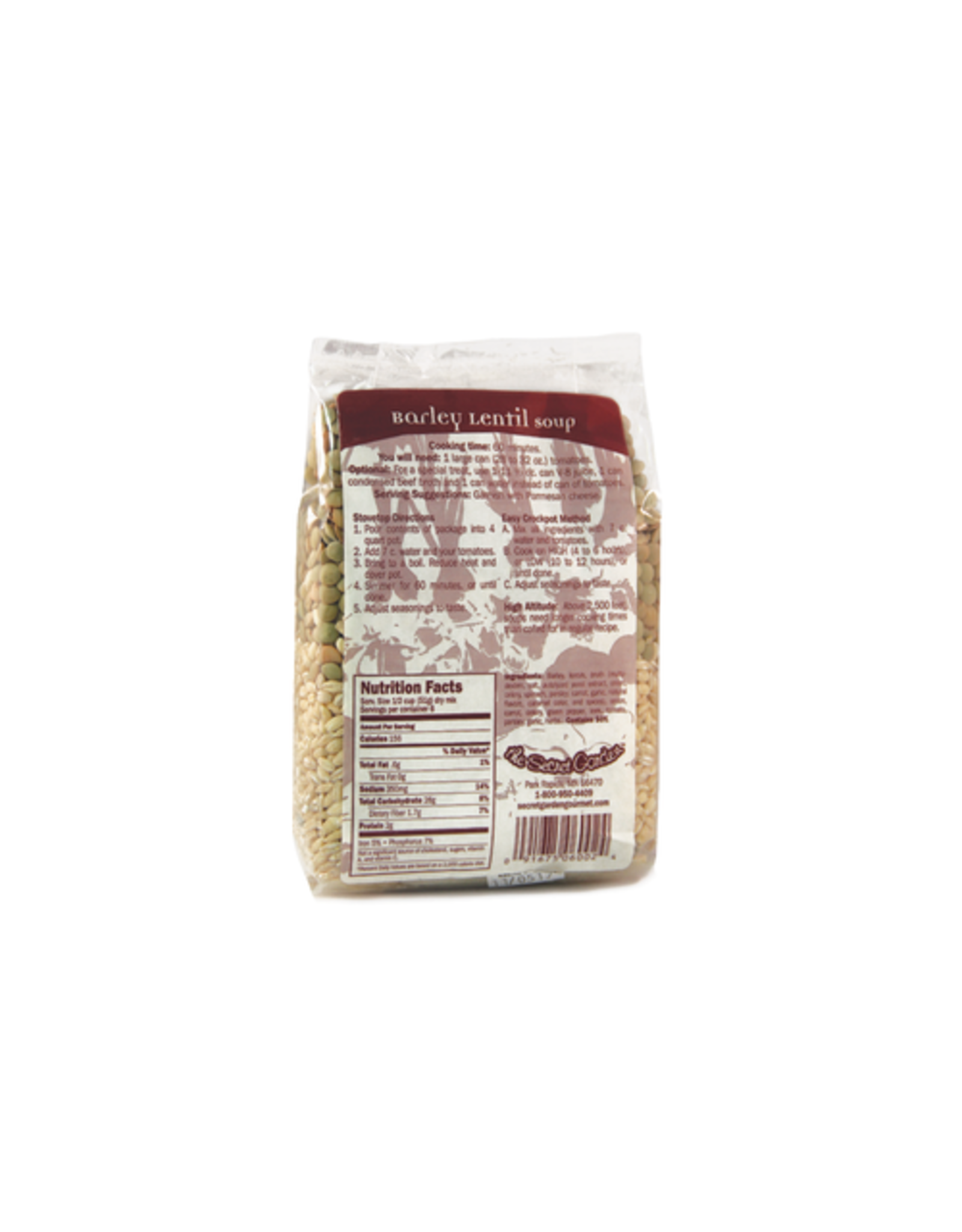 The Secret Garden Barley Lentil Soup 9 oz