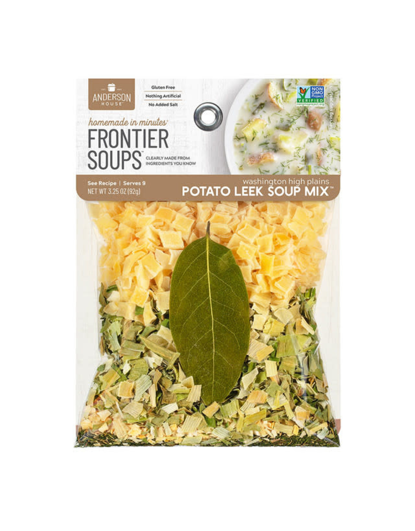 FRONTIER SOUPS SOUP MIX, IDAHO OUTPOST POTATO LEEK, 3.25 OZ.