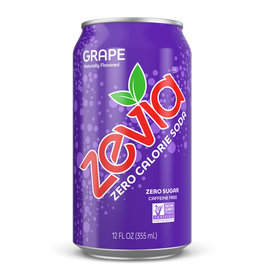 Single ZEVIA Grape SODA 12 OZ