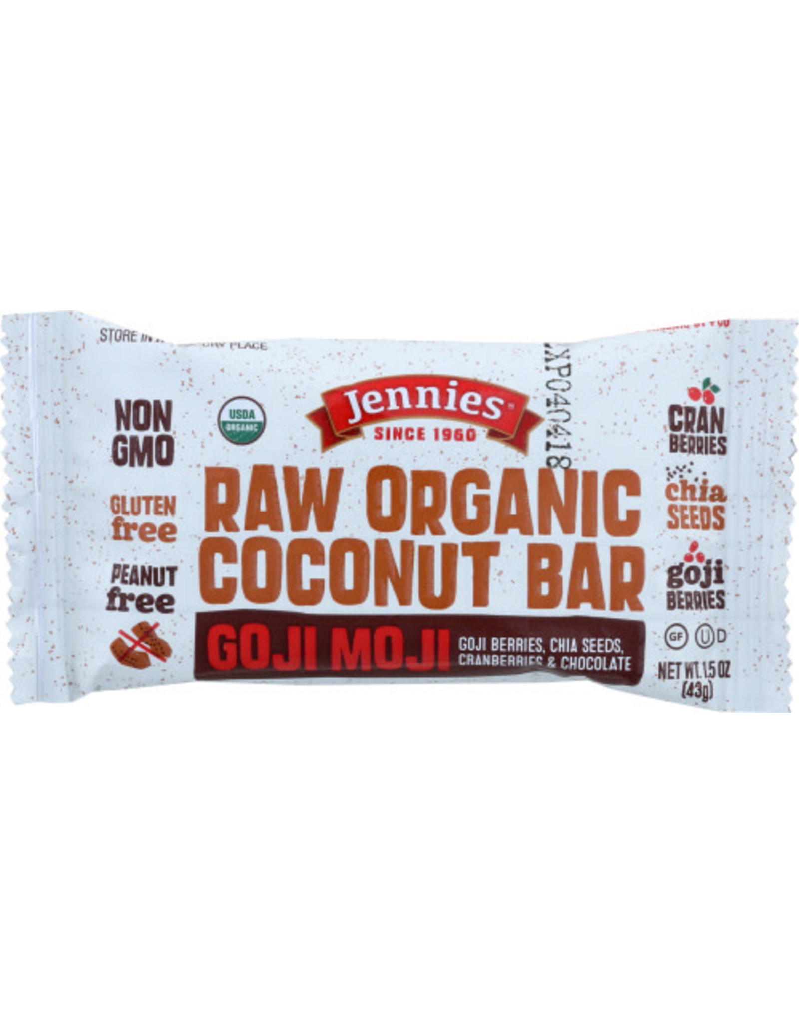 JENNIES X Jennies BAR CCNUT GOJI MOJI RW ORG 1.5 OZ