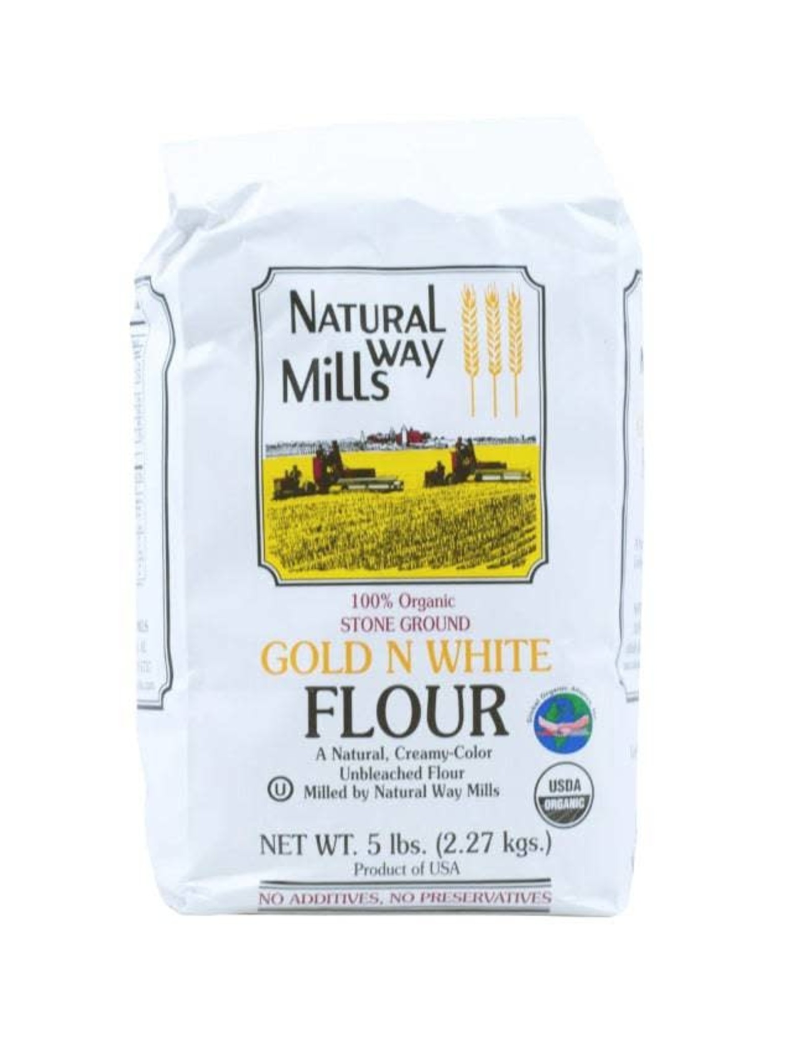Nat. Way Mills Org. Gold & White Flour, 5lb
