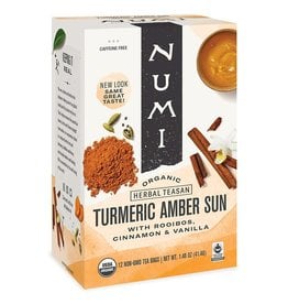NUMI® NUMI ORGANIC TEA TURMERIC TEA, AMBER SUN, 12 TEA BAGS