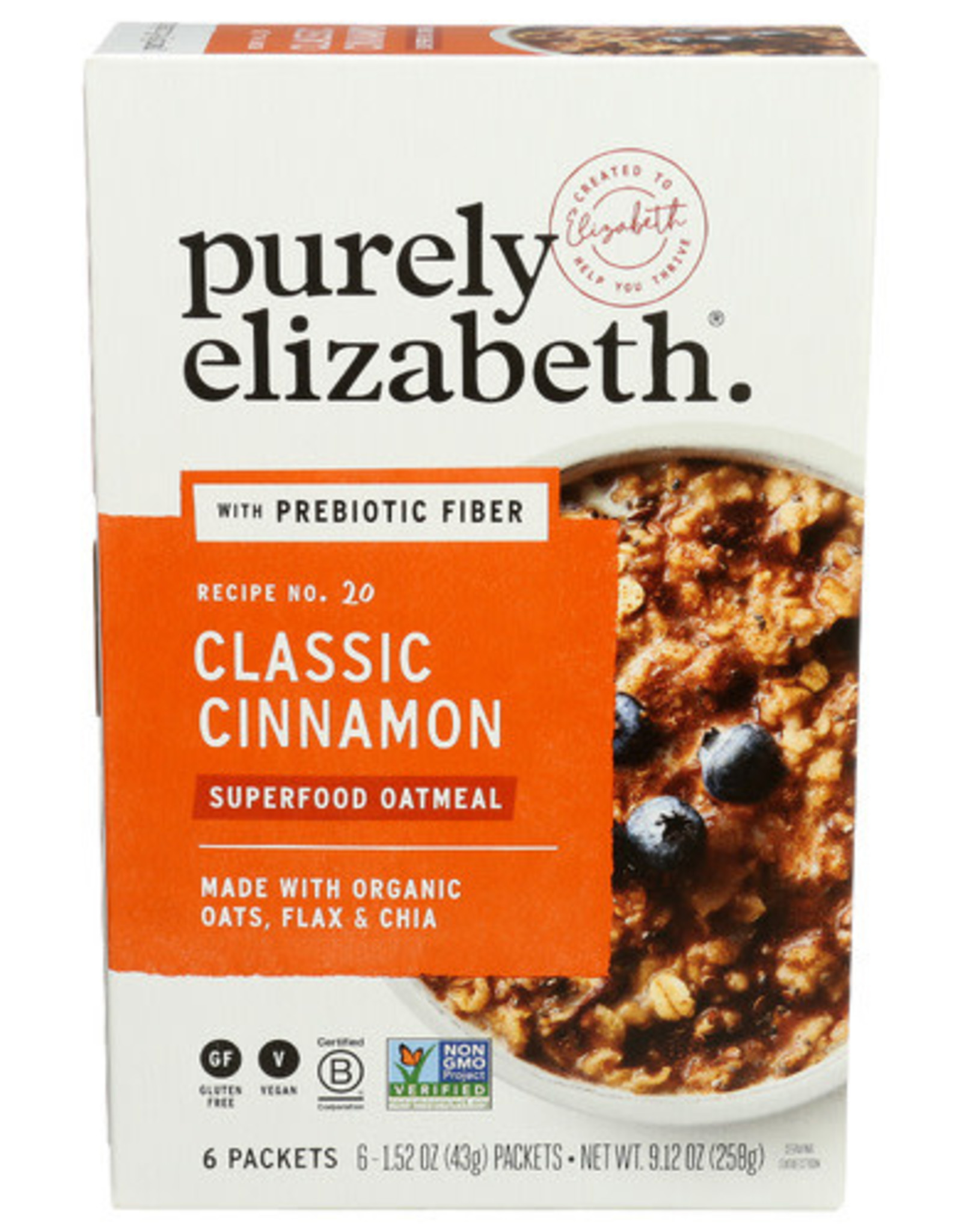 Purely Elizabeth Classic Cinnamon Oatmeal