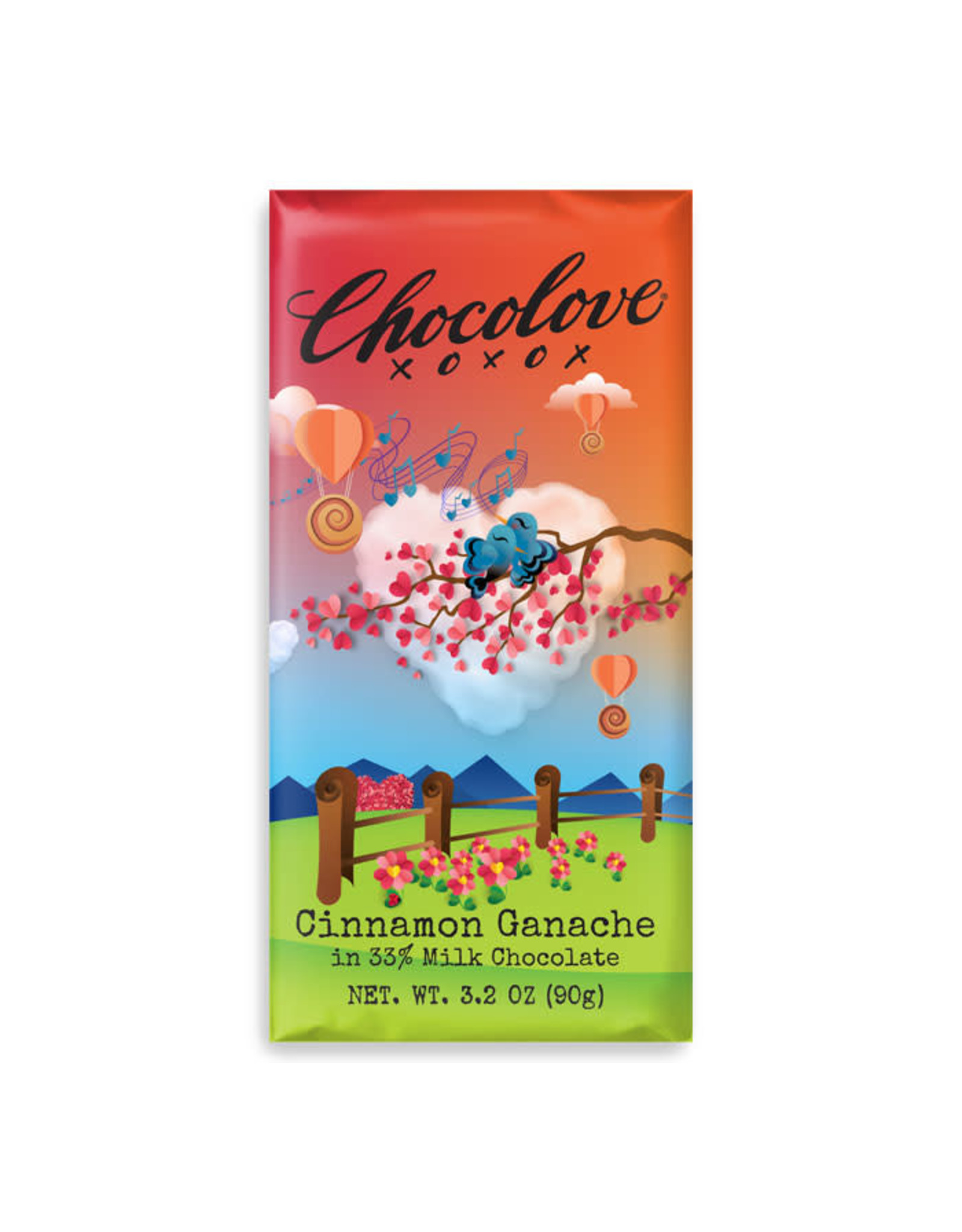 CHOCOLOVE® Chocolove Dark Chocolate Cinnamon Ganache Dutchmen Organics