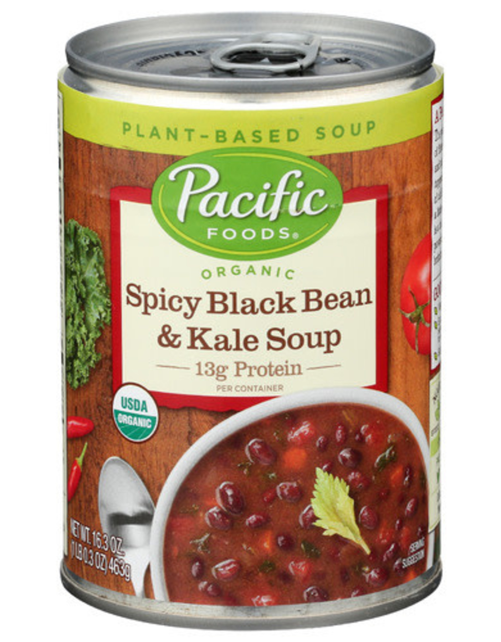 Pacific Foods Soup Spicy Black Bean and Kale