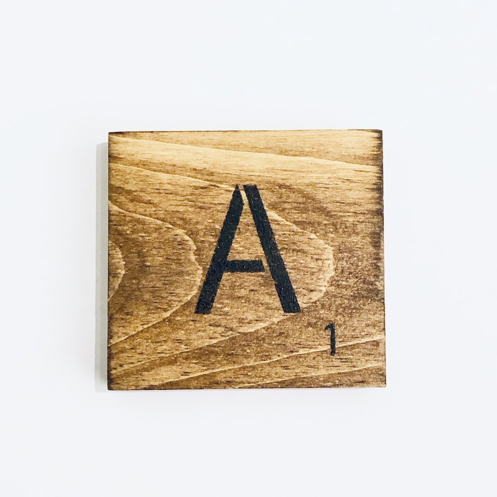 Scrabble Tiles A - H