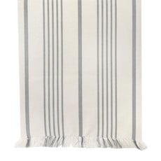 Soft Grey Striped Table Runner
