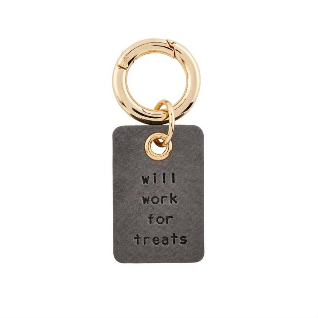 Will Work for Treats Collar Charm