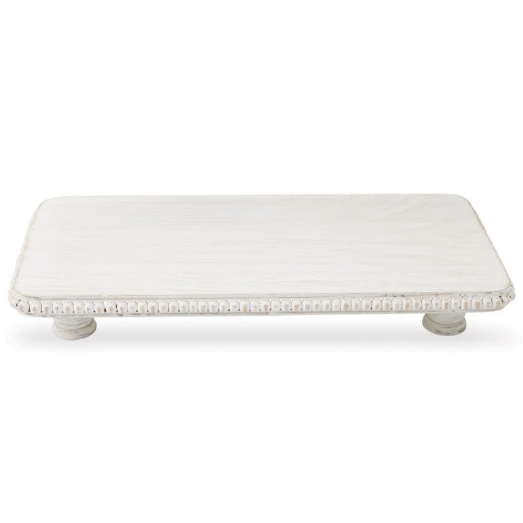 White Beaded Serving Boards