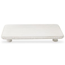 White Beaded Serving Boards