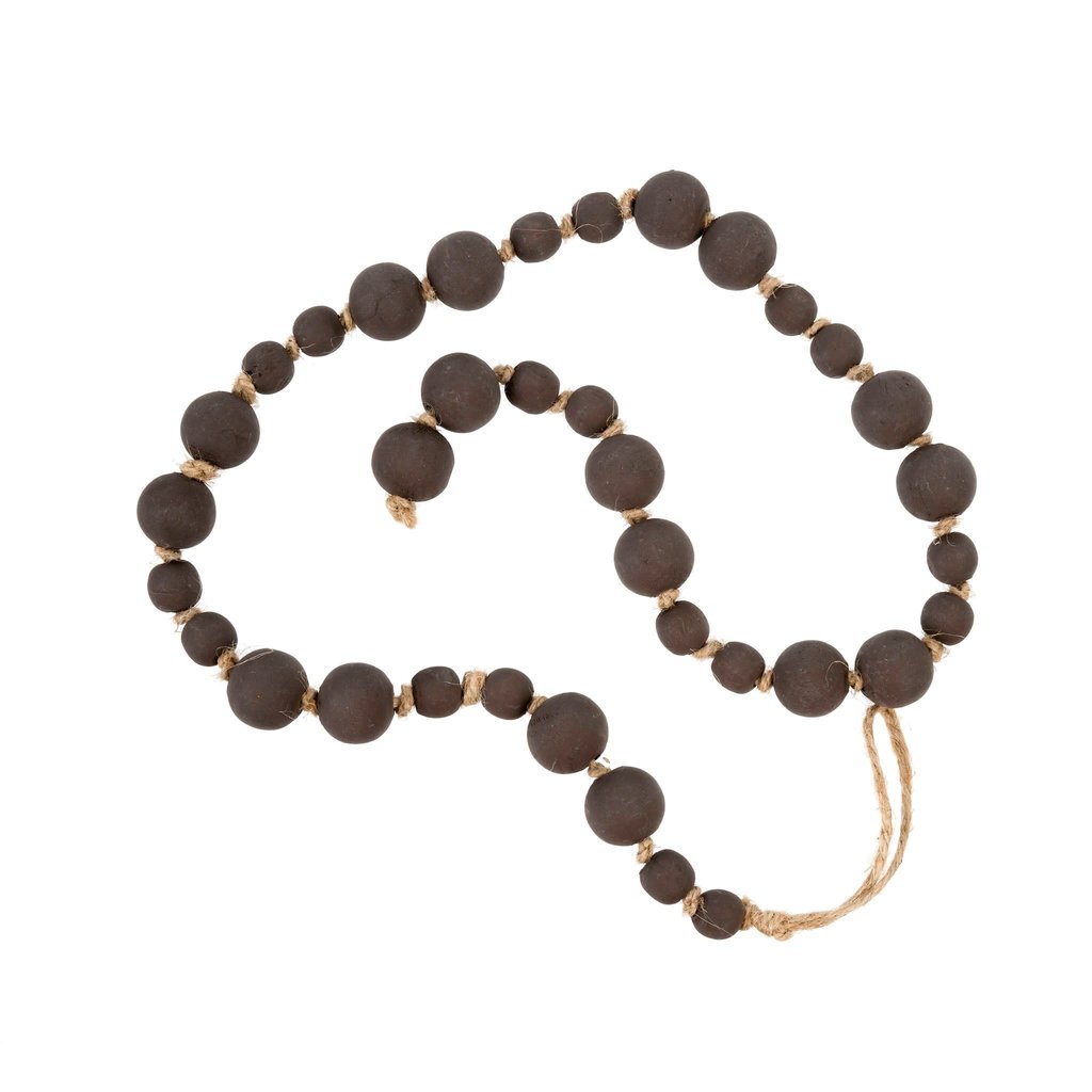 Dark Grey Wood Prayer Beads