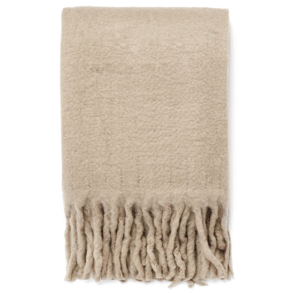 Taupe Soft Throw