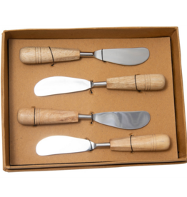 S/4 Mango Wood Spreaders