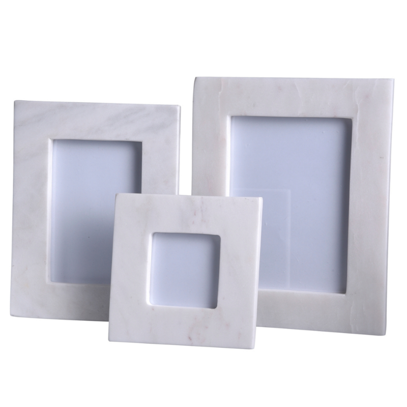 White Marble Photo Frames