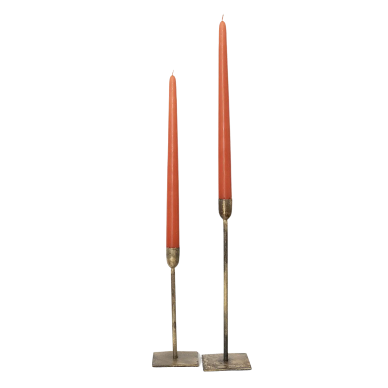 S/2 Terracotta Taper Candles