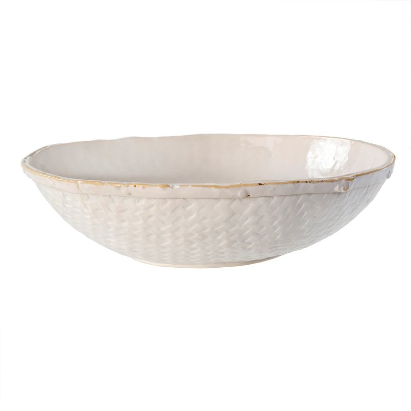 Basketweave Serving Bowls